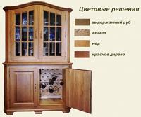 Винный шкаф OAK-W80 (W,C)-Lux 	Шкаф для хранения вина из дуба ОАК-80W-2t с Сервантом Luxury (80 бутыл, 2 t°C зоны, 2 двери - массив дуба)