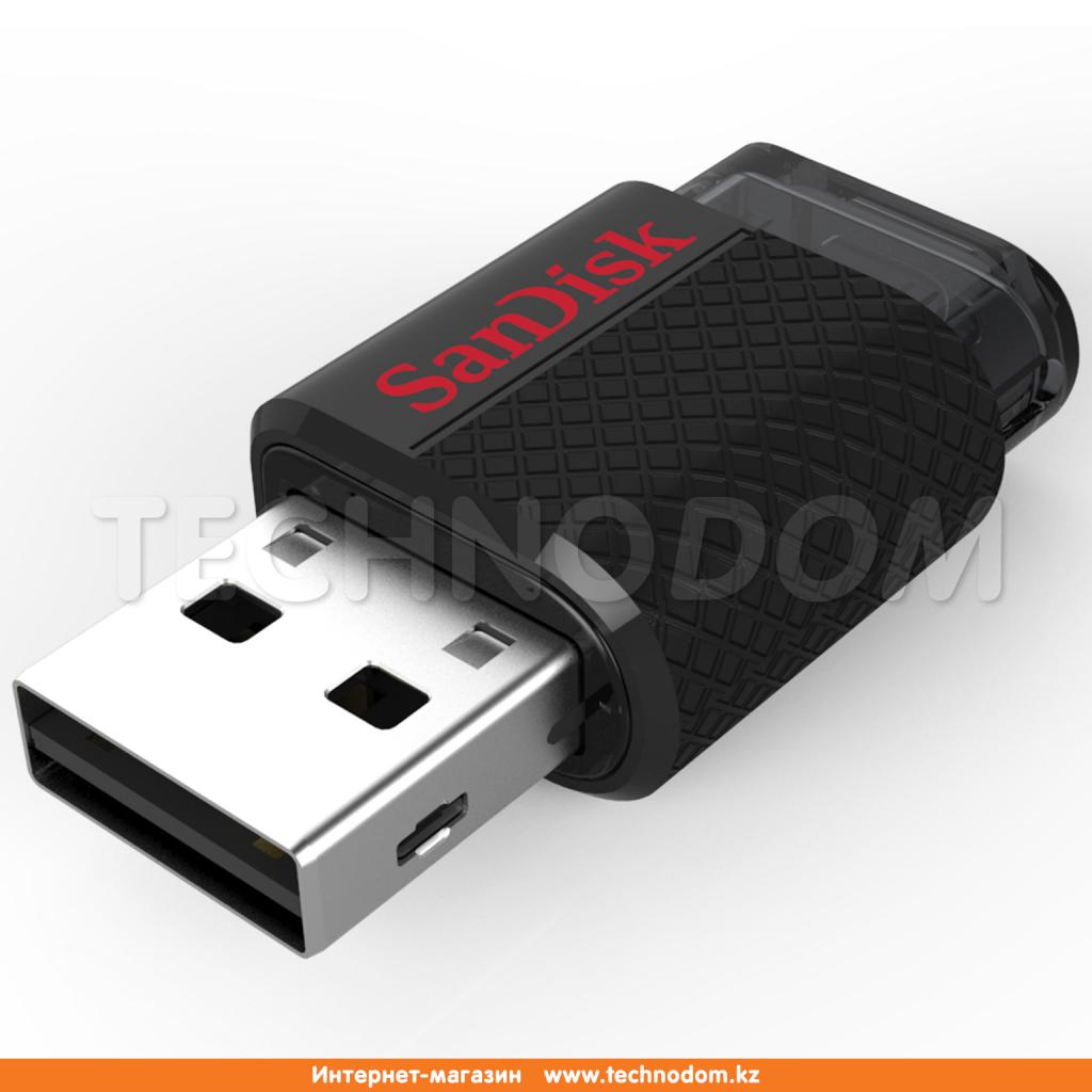 USB Flash Drive 16GB SanDisk Dual Drive, Black (SDDD-016G-G46)