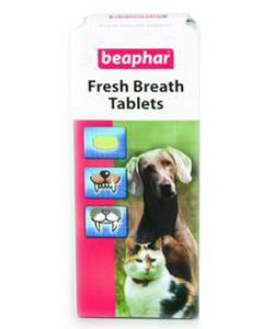 Beaphar Fresh Breath Tablets средство для чистки зубов у собак и кошек, 40табл.