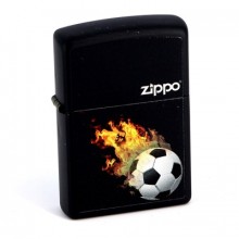 Зажигалка Zippo Soccer Black Matte