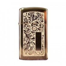 Зажигалка узкая Zippo Slim Brass Venetian