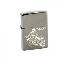 Зажигалка Zippo Moto High Polish Chrome