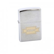 Зажигалка Zippo Brushed Chrome с логотипом