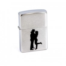 Зажигалка Zippo Cowboy Couple Brushed Chrome