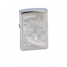 Зажигалка Zippo Row Boat Brushed Chrome