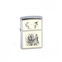 Зажигалка Zippo High Polish Chrome с никеле-хромовым покрытием