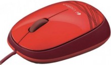 Мышь проводная Logitech M105 красный USB 910-003118