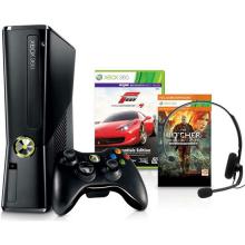 ИГРОВАЯ ПРИСТАВКА XBOX 360 SLIM 250GB + ИГРА FORZA 4 + КОД НА ЗАГРУЗКУ ИГРЫ ВЕДЬМАК 2 +1M XBLIVE (R9G-00149)