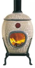 Earthfire White Raku, керамический открытый камин